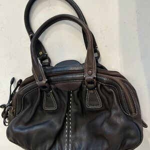 Cole Haan Dark Brown Leather Shoulder Bag